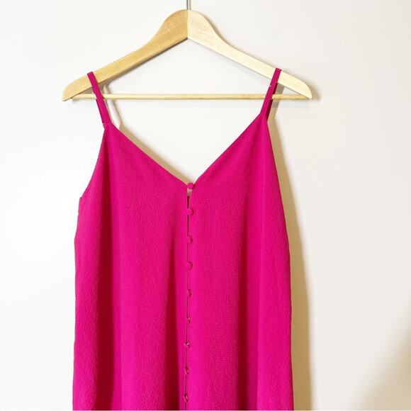 Ted Baker Luaan Deep Pink Button Through Midi Dress Size 8 NWT - Picture 3 of 12